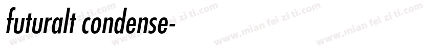 futuralt condense字体转换